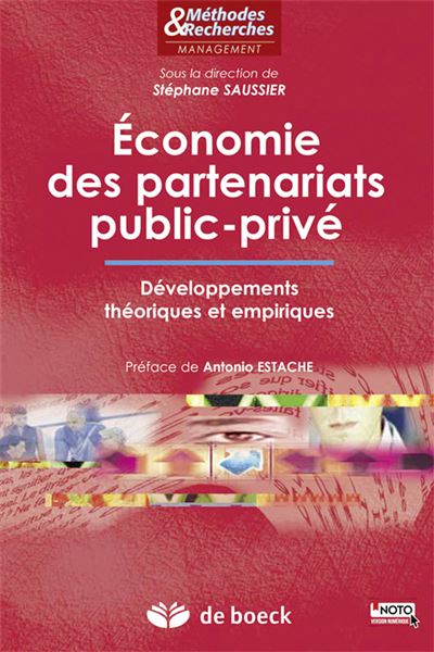 Économie des partenariats public-privé Développements théoriques et ...