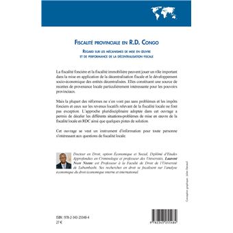 Fiscalité provinciale en R.D. Congo