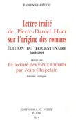 Lettre-traité de Pierre-Daniel Huet sur l'Origine des romans