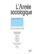 Annee sociologique 2023, vol. 73(1)