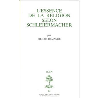 BAP n°53 - L'essence de la religion selon Schleirmacher