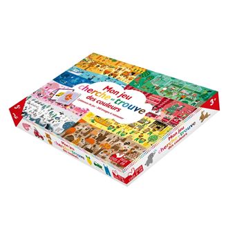 Mon jeu cherche et trouve des couleurs - coffret avec plateau et cartes