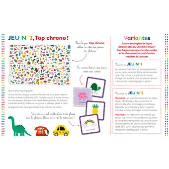 Mon jeu cherche et trouve des couleurs - coffret avec plateau et cartes