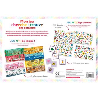 Mon jeu cherche et trouve des couleurs - coffret avec plateau et cartes