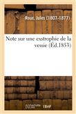 Note sur une exstrophie de la vessie