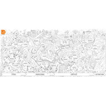 Les posters à colorier - Les Dinosaures