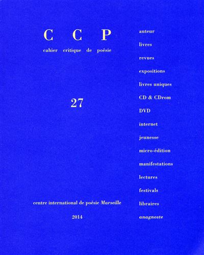 Cahier critique de poésie -  Collectif - broché