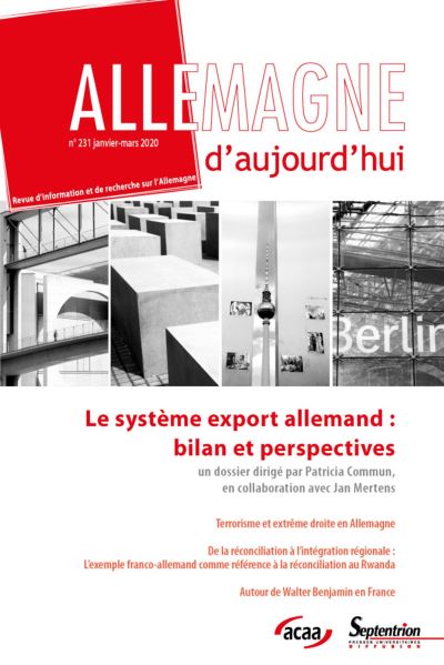 Allemagne d'aujourd'hui,231:le systeme allemand de l'export