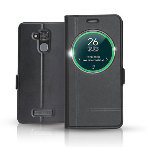 Etui Ibroz Smart View Cover Noir pour Asus ZenFone 3 Max 5.2''