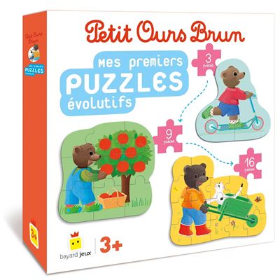 Mes premiers puzzles évolutifs Petit Ours Brun - Danièle Bour - (donnée non spécifiée)