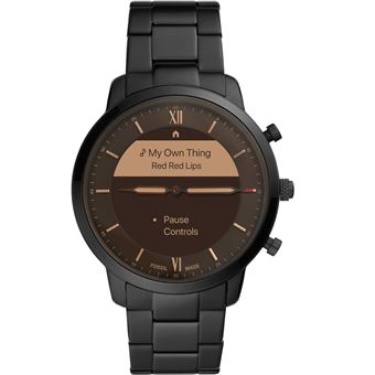 FOSSIL HYBRID HR NEUTRA BLACK STAINLESS STEEL FTW7027 - Expédié à partir de  début juin - Montre connectée | Fnac.be