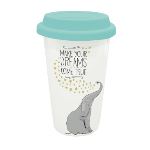 Tasse en porcelaine à double paroi Legami éléphant