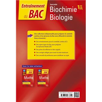 Spécialité Biochimie-biologie - Première STL