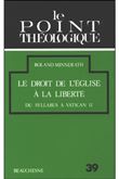 Le droit, de l'église à la liberté