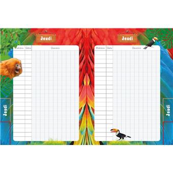 Cahier de textes UNE SAISON AU ZOO