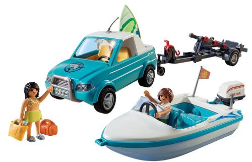 playmobil voiture bateau