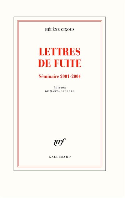 Lettres de fuite - Hélène Cixous - broché