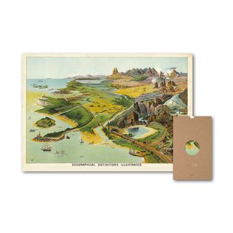 Carte Géographie nostalgique - Définitions géographiques illustrées