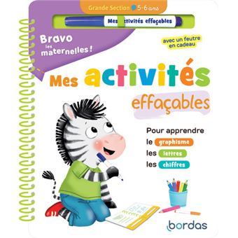 Bravo les maternelles - Mes activités effaçables - Grande section