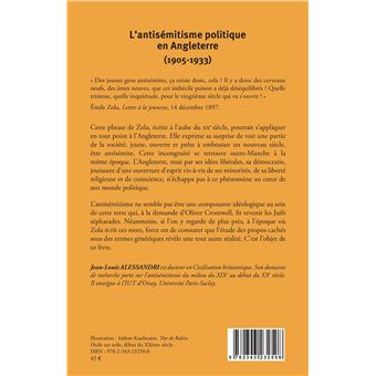 L'antisémitisme politique en Angleterre (1905-1933)