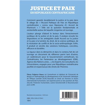 Justice et paix en République centrafricaine