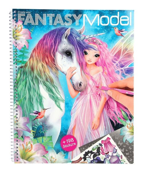 Album à colorier Top Model Fantasy Imagination - Crayon de couleur ...