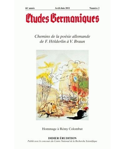 Études germaniques - N°2/2011