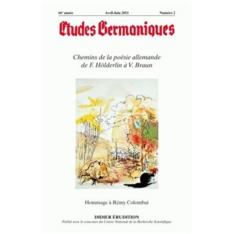 Études germaniques - N°2/2011