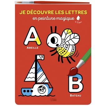 Je découvre les lettres en peinture magique à l'eau