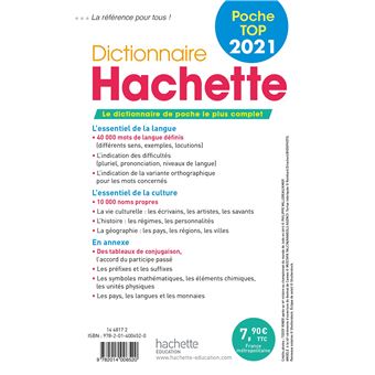 Dictionnaire Hachette Poche Top