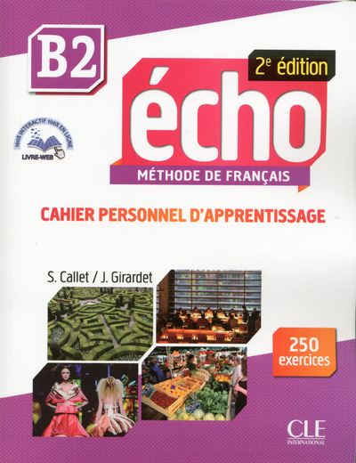 Echo B2, Cahier personnel d'apprentissage
