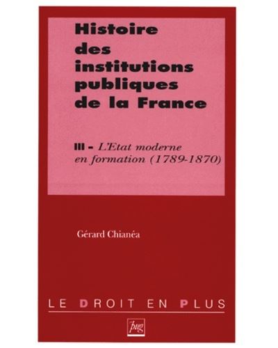 Histoire des institutions publiques de la France
