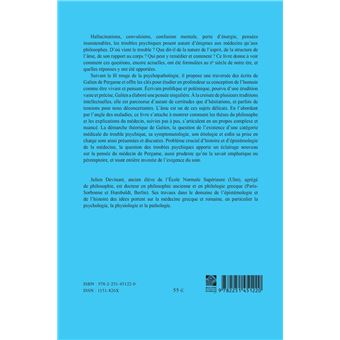 Les Troubles psychiques selon Galien