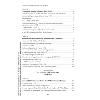L'évolution des forces politiques en Bretagne