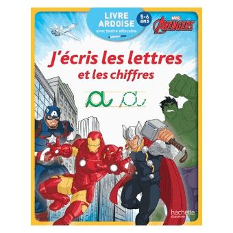 Avengers Livre Ardoise Avengers J Ecris Les Lettres Et Les Chiffres Collectif Broche Achat Livre Fnac