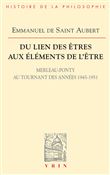 Du lien des êtres aux éléments de l'être