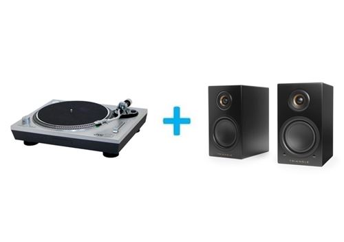 Pack vinyle JVC AL F85S + 2 enceintes amplifiées Triangle LN01A - vue 1