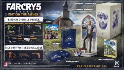 Pochette avant du jeu Far Cry 5 Edition Collector The Father PS4