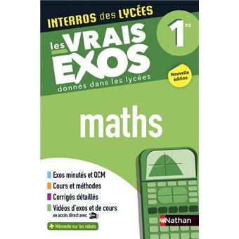 Interros Des Lycees Maths Les Vrais Exos Donnes Dans Les Lycees 1re Broche Anne Crouzier Daniele Eynard Stephane Pasquet Achat Livre Fnac