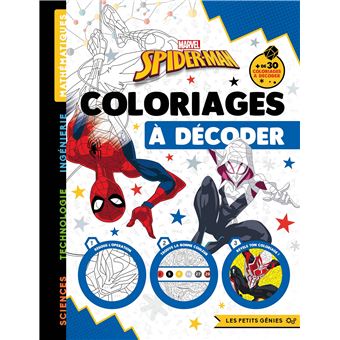 Spider-Man - SPIDER-MAN - Les Petits Génies - Coloriages à décoder - MARVEL  - Collectif - broché, Livre tous les livres à la Fnac