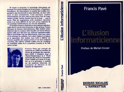 L'Illusion informaticienne - Francis Pavé - (donnée non spécifiée)