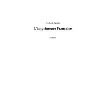 L'imprimeure française