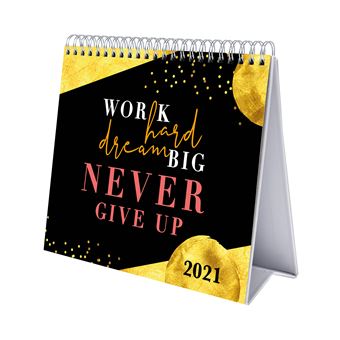 Calendrier Bureau 2021 Glitter Gold Dreams