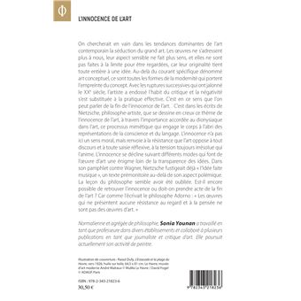 L'innocence de l'art