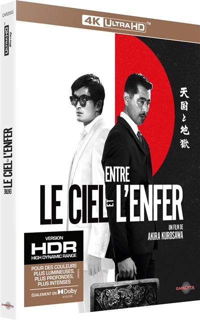 Entre le ciel et l'enfer en 4K Ultra HD, Blu-ray