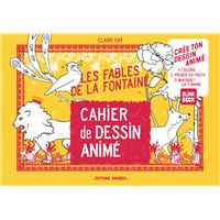 Cahier de dessin animé les Fables de la Fontaine