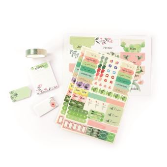 Kit Graine Créative Desk Planner Botanique Carnet et accessoires