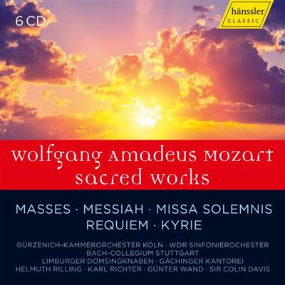 MOZART, SACRED WORKS (MASSES, MESSIAH, MISSA SOLEM
