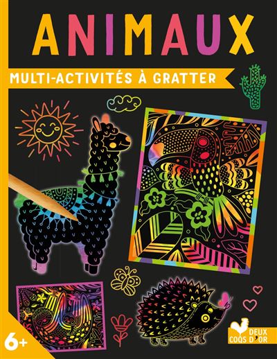 Multi-activités à gratter - Animaux