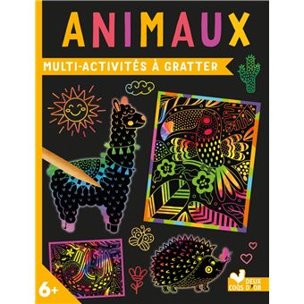 Multi-activités à gratter - Animaux